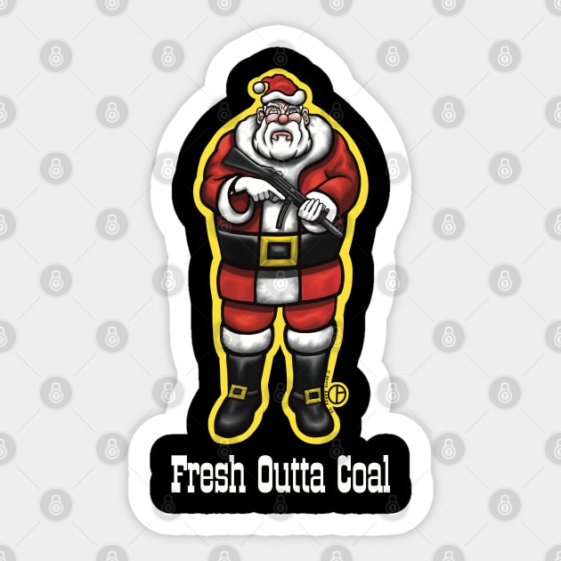 Santa Claus Sticker by Art from the Blue Room